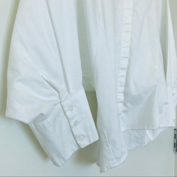 White Unique Batwing blouse - Picture 8 of 8